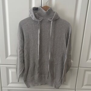 Zara Gray Wool Mix Ribbed Women's Sweater